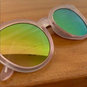 Modern pink and gold sunglasses